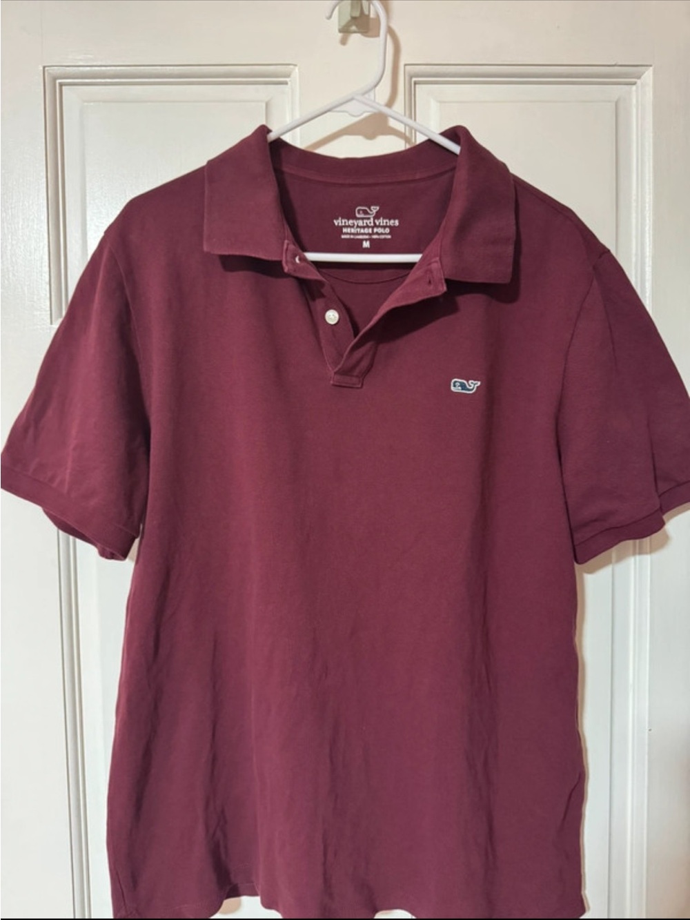 Vineyard Vines Men's Polo — Deep Wine/Burgundy